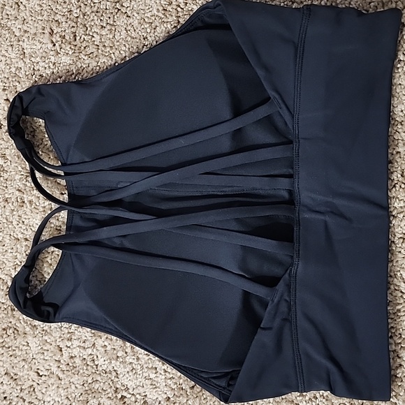 REVIVE HIGH NECK BLACK Sports Bra By GYMREAPERS - Picture 4 of 9